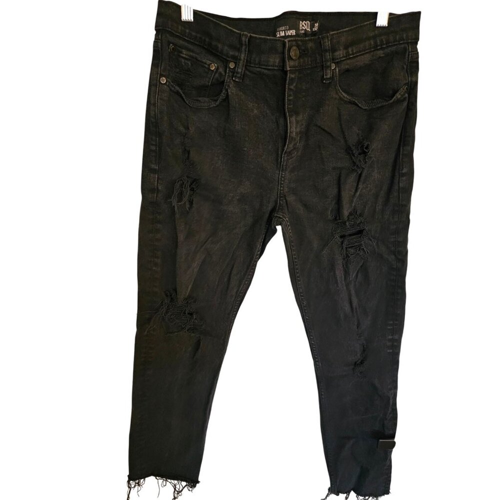 Mens RSQ jeans Size‎ 32 Black Toronto slim taper